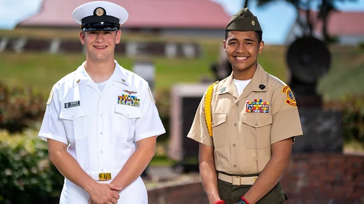 Young Marines and Sea Cadets at Leadership Academy