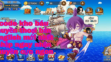 code kho báu huyền thoại bản English mới nhất cực ngon | kho báu hải tặc