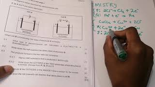 Chemistry | Electrochemistry | Electrolytic cell (Past Exam Question)