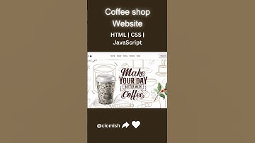 Coffee shop website made using HTML, CSS and JavaScript #html #css #javascript #coding #webdesign