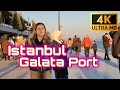 Istanbul Galata Port Walking Tour 11 December 2021|4k UHD 60fps|