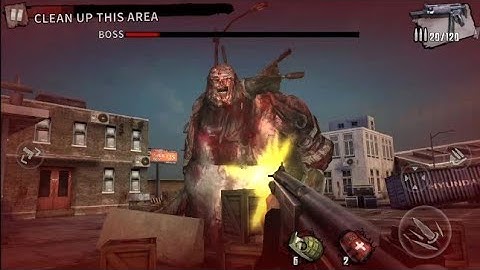 H & K MP5 Parabellum Submachine Gun to Kill Level Woodbury Boss | Zombie Frontier 3 Sniper FPS