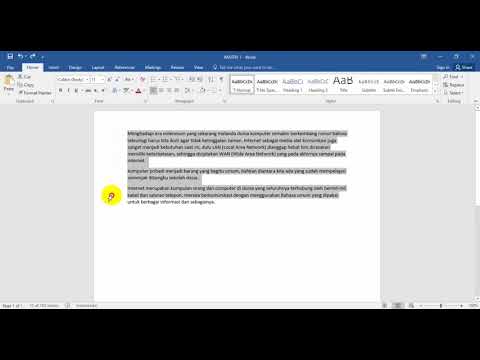 MS WORD 2 Cara menyorot teks