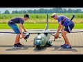 Giant rc transall c160 scale airplane demonstration flight