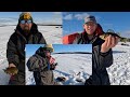 Ice fishing in wisconsin with alex and others