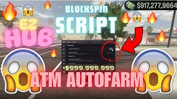 [BEST] Block Spin Aimbot, Autofarm ATM Script & Fast Car, Melee Range. 2025