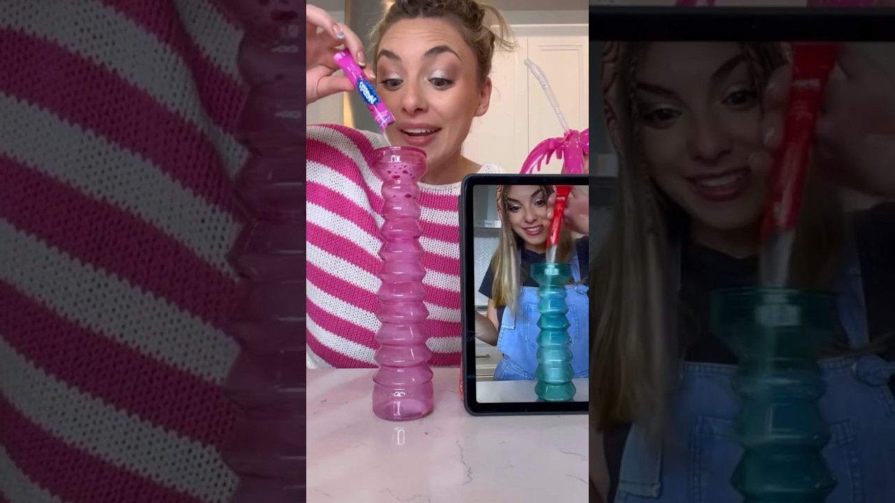 Twin candy color competition!       💗vs💙 