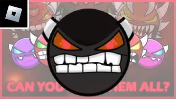 Roblox Find the Geometry Dash Difficulties: how to get "Hidden Demon" badge (outdated)