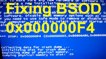 000000F4 How to fix Error 0x000000F4