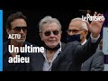 Obsèques de Belmondo : Alain Delon ému et acclamé par la foule