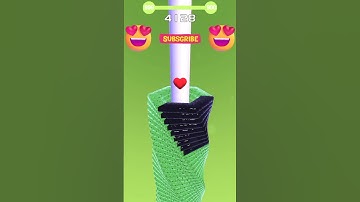 Wow Heart "♥️" Gameplay video Lv 899🙏💕 #stackball #stackball #games #video