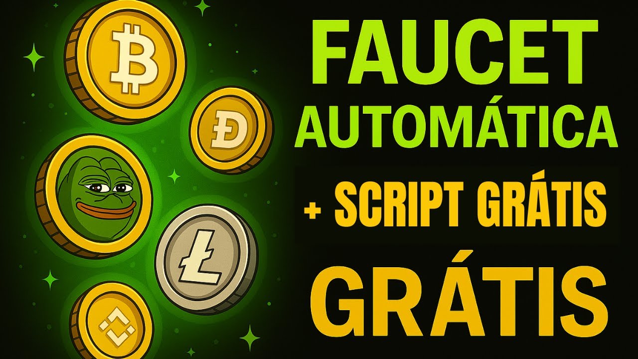 🚀 Faucet Automática 2025 + Script Grátis | Ganhe Criptomoedas no Piloto Automático