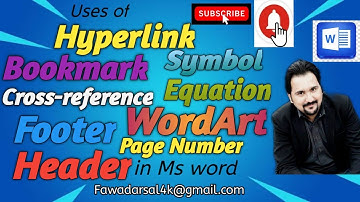 L#9: How use link | Header & Footer | Text and Symbols group