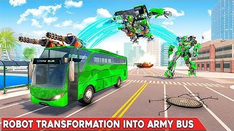Army Bus Robot Car Game – Transforming robot games - Android Gameplay #01 || #Racing_Man