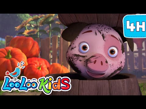 Wake Up Pinky Pig 1 Hour Of Fun Kids Songs 4K LooLoo Kids