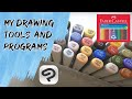 My Drawing materials and programs