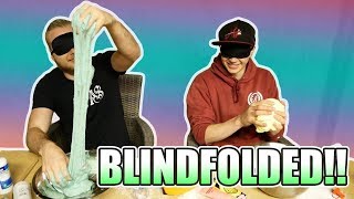 Making Slime Blindfolded Challenge With iBallisticSquid