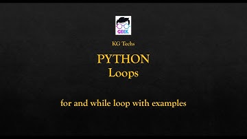 for loop and while loop in python | tutorial 7