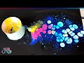 BRIGHT on BLACK - 5 Beautiful and Unique Pour Paintings🌌 Acrylic Pouring Compilation - Fluid Art