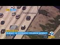 LIVE: Police chase domestic violence suspect in SUV in Los Angeles County | ABC7