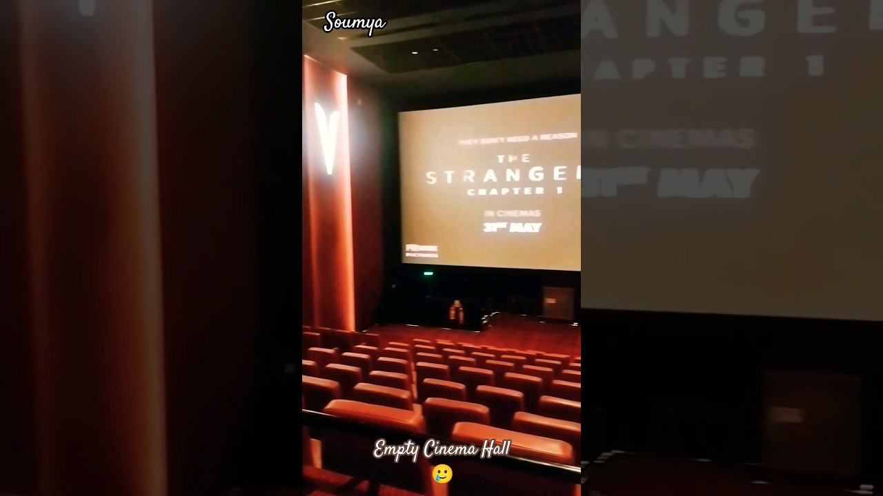 Movie experience at empty cinema hall 🥲 