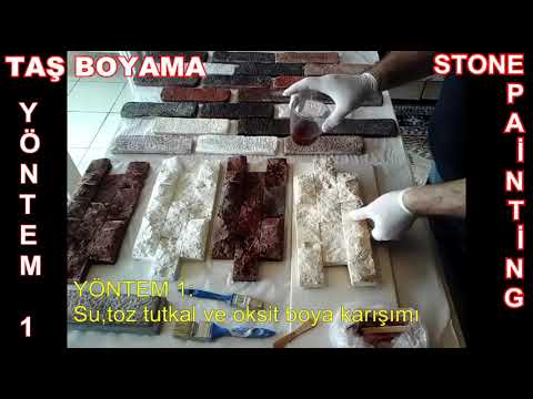 Kültür taşı boyama yöntemleri. Bölüm 1.