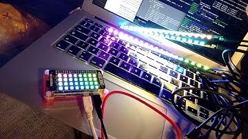 Pi zero running a unicorn pHAT and Motes