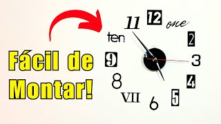 Como Montar Relógio de Parede 3D: Tutorial Fácil Passo a Passo!