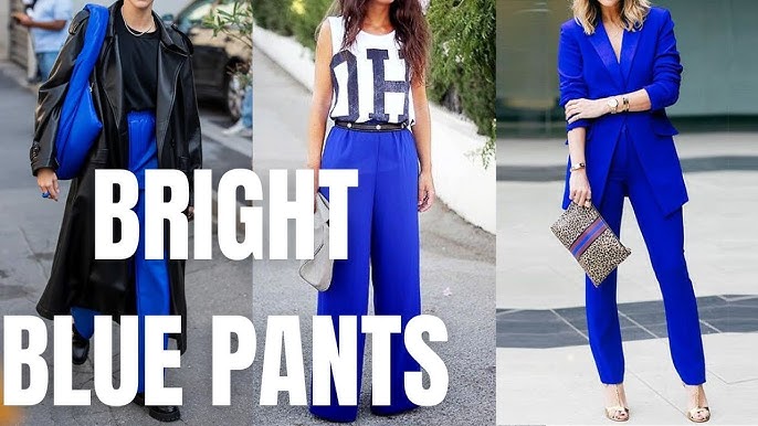 Navy Blue Pants Outfit Ideas for Spring Summer. How to Wear Navy