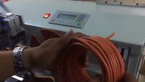 Automatic cable winding coiling and cutting tying machine with meter counting