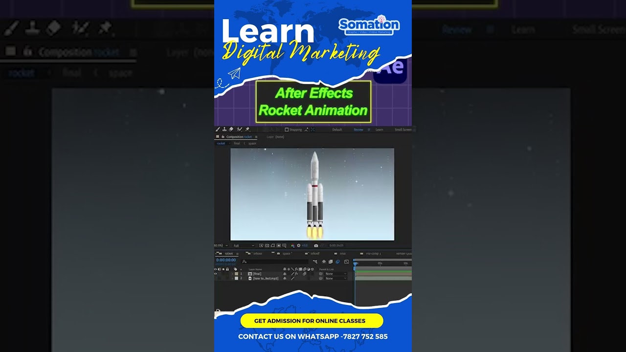 Epic Rocket Launch Animation in After Effects | Step-by-Step Tutorial    