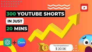 How I Created 300 YouTube Shorts In JUST 20 MINUTES for a Faceless YouTube Channel