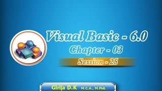 Chapter 3 - Session VB25