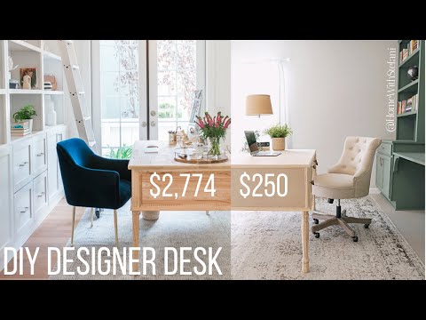 DIY Designer Desk | Home With Stefani