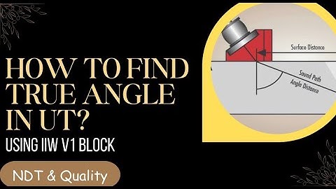 How to find True angle of probe in UT using IIW V1 Block? ll Ultrasonic testing practical