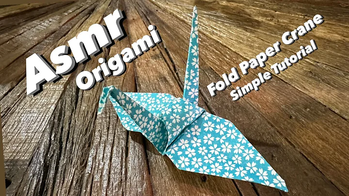 Asmr - Simple Tutorial How to Fold Origami Paper Crane (No Talking)