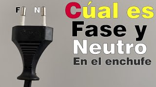 Cómo saber cuál es fase y neutro en un enchufe