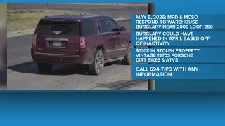 Midland Crime Stoppers seeks public's help in locating reported vehicle involved in burglary