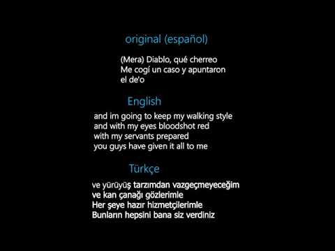 Don Omar - Bandolero  English, Spanish, Türkçe lyrics