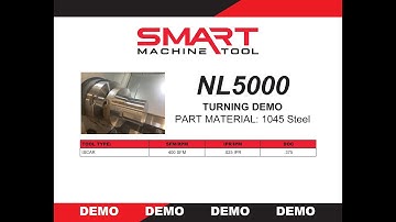 SMART Machine Tool - NL5000 Iscar Turning Demo
