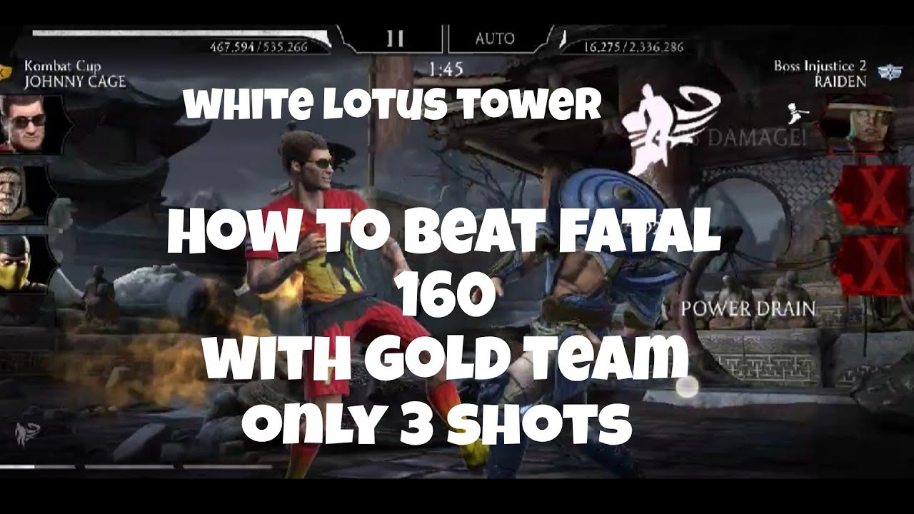 How to beat 160 WLT FATAL WITH GOLD TEAM IN 3 TRIES🤘