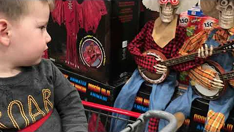 Halloween Dueling Banjo Skeletons from #Costco