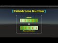 Check if number is 'Palindrome Number' | C# | Unity Game Engine