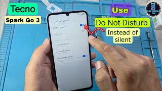 How To Use Do Not Disturb Mode In Tecno Spark Go 3 | Silence Calls & Notifications