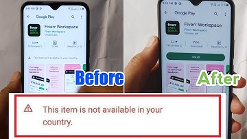 Fix this item is not available in your country