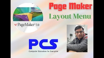 Page Maker   Layout Menu