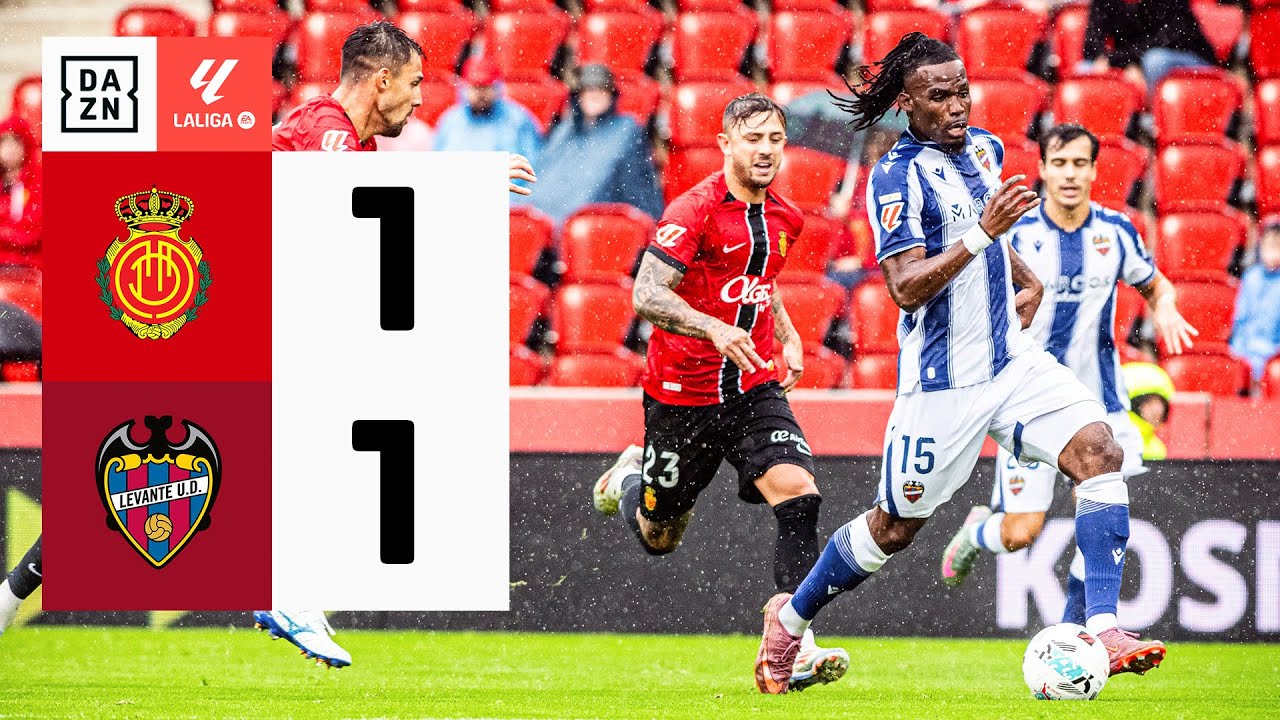RCD Mallorca vs Levante UD (1-1) | Resumen y goles | Highlights LALIGA ...