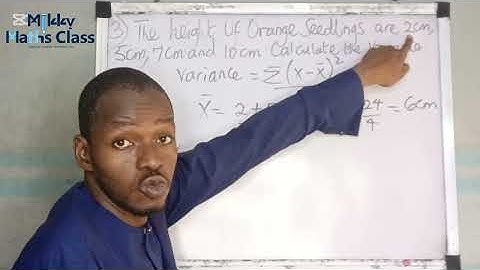 WAEC 2025 Mathematics |Question 3: How to Calculate Variance|