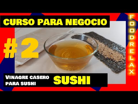 ✅Como hacer vinagre casero para sushi, sin de vinagre de arroz con vinagre de manzana, azúcar morena