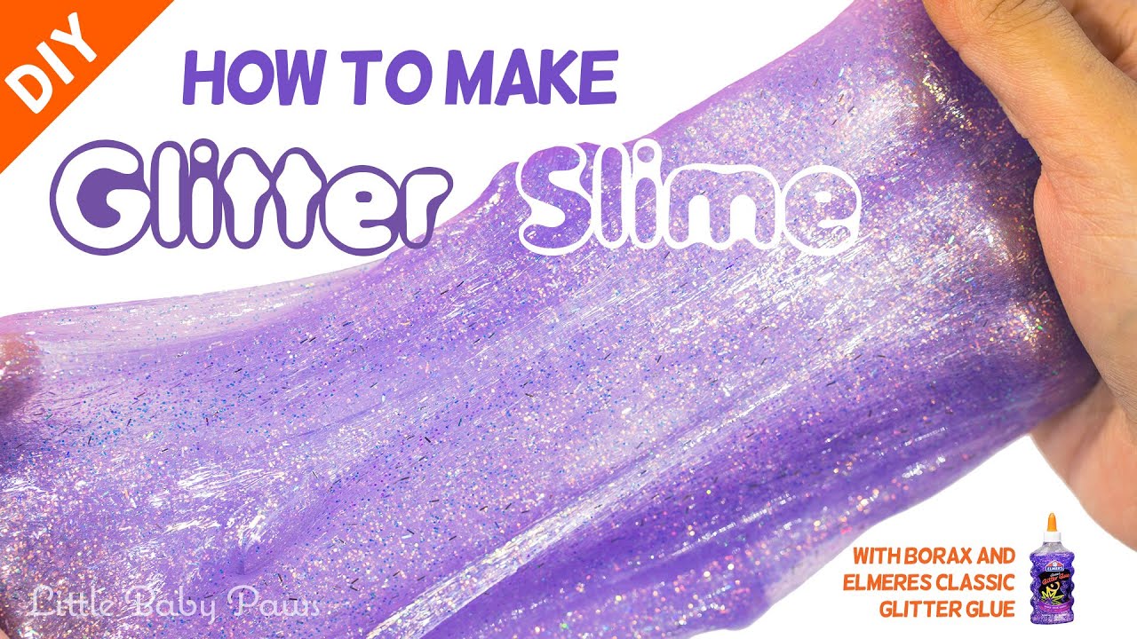 Easy Glitter Slime Recipe Without Borax